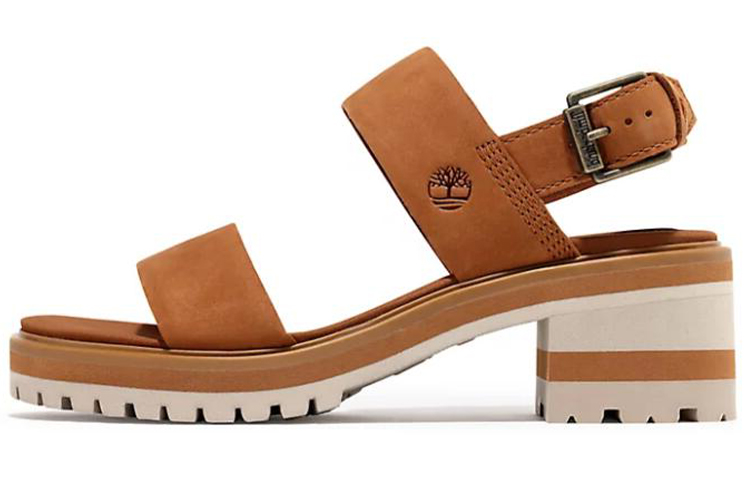 (Women) Timberland Violet Marsh 'Brown Leather Strap Sandal' A1VR2F13
