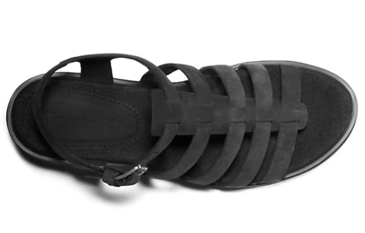 Lookbook 添柏岚 紫色濕地 戶外涼鞋 女款 黑色