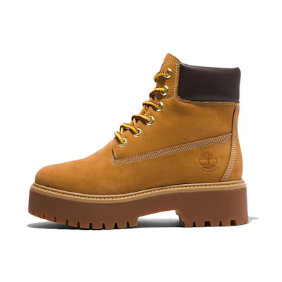 (W) Timberland Stone Steet 6 Inch PRM Platform Waterproof Boots 'Wheat Nubuck'