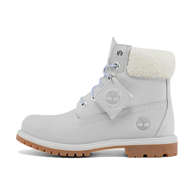 (W) Timberland PRM 6 Inch Waterproof Boot 'Light Grey Nubuck'