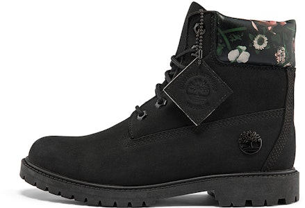 (W) (女性用) ティンバーランド ヘリテージカップソールブーツ 'ブラックヌバック&フローラル' A2M7RW A2M7RW Buy (W) (女性用) ティンバーランド ヘリテージカップソールブーツ 'ブラックヌバック&フローラル' A2M7RW A2M7RW