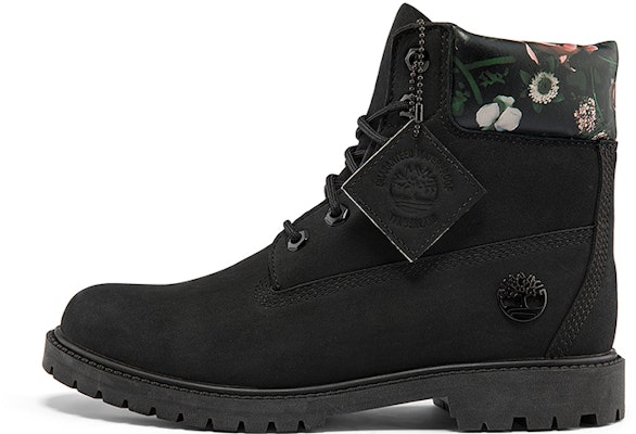 (Women) Timberland Heritage Cupsole Boots 'Black Nubuck with Floral' A2M7RW Buy (Women) Timberland Heritage Cupsole Boots 'Black Nubuck with Floral' A2M7RW