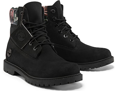 (W) (女性用) ティンバーランド ヘリテージカップソールブーツ 'ブラックヌバック&フローラル' A2M7RW A2M7RW Shop (W) (女性用) ティンバーランド ヘリテージカップソールブーツ 'ブラックヌバック&フローラル' A2M7RW A2M7RW