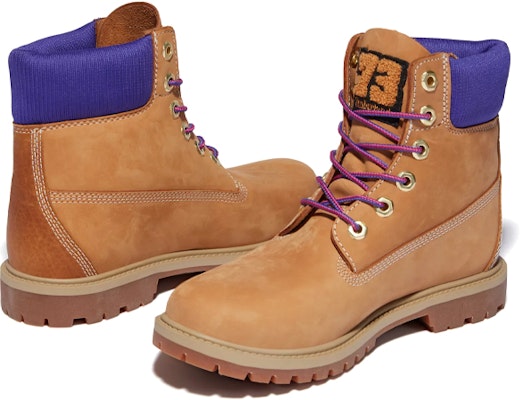 (Women) Timberland 6 Inch Heritage Cupsole Boots 'Wheat Nubuck with Purple' A44KP231 Purchase (Women) Timberland 6 Inch Heritage Cupsole Boots 'Wheat Nubuck with Purple' A44KP231