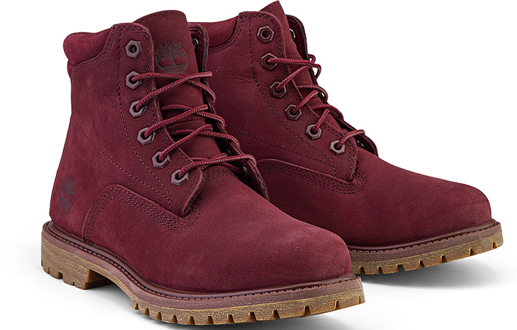 Shop (W) But Timberland Waterville 6-Inci 'Burgundy Nubuck' Boot Lelaki A1R2T
