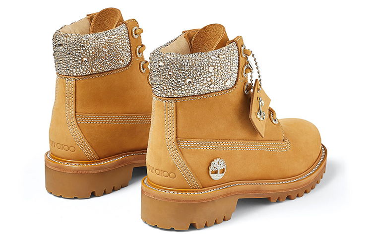 (W) Timberland Jimmy Choo 6 Inch Crystal Boots 'Wheat Nubuck with Crystals' 圖 3