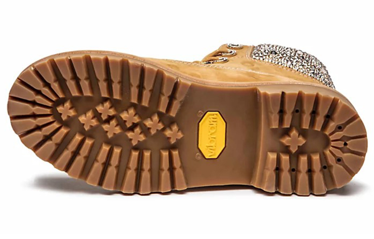 (W) Timberland Jimmy Choo 6 Inch Crystal Boots 'Wheat Nubuck with Crystals' 圖 4