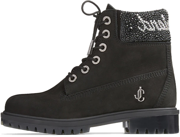 women-timberland-x-jimmy-choo-suede-crystal-logo-lace-up-ankle-boots-black-jcx-timberland-6-inch-premium-black-boots