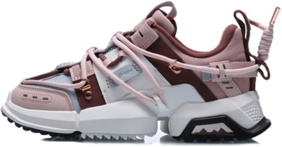 LiNing李寧 盤古 櫻花 耐磨透氣 低幫 運動休閒鞋 女款 粉褐 Buy LiNing李寧 盤古 櫻花 耐磨透氣 低幫 運動休閒鞋 女款 粉褐