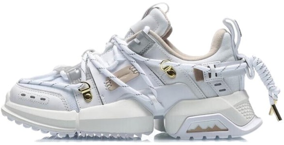 中國李寧 盤古 防滑耐磨 低幫 運動休閒鞋 女款 白金 Buy 中國李寧 盤古 防滑耐磨 低幫 運動休閒鞋 女款 白金