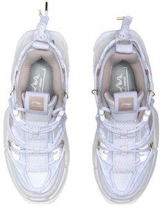 中國李寧 盤古 防滑耐磨 低幫 運動休閒鞋 女款 白金 Shop 中國李寧 盤古 防滑耐磨 低幫 運動休閒鞋 女款 白金