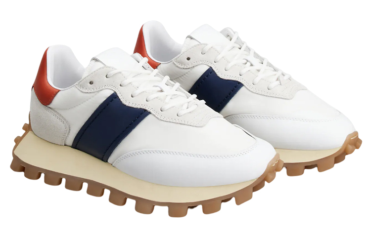 (W) TOD'S 1T Leather Low 'White Blue' 圖 2