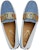 (W) TOD'S Kanvas Slip-On Hujung Bulat Rendah 'Biru' XXW00G0HB10R43ZZEU