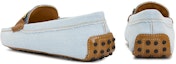 Shop (W) TOD'S Kanvas Slip-On Hujung Bulat Rendah 'Biru' XXW00G0HB10R43ZZEU
