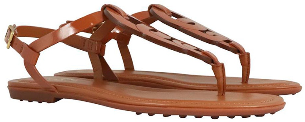 (W) Tod's Reka Rantai Sandal Rata Bertali 'Coklat' XXW0OV0EM20OW0G807 Order (W) Tod's Reka Rantai Sandal Rata Bertali 'Coklat' XXW0OV0EM20OW0G807