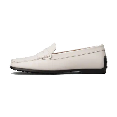 (W) TOD'S City Gommino Low 'White Leather'