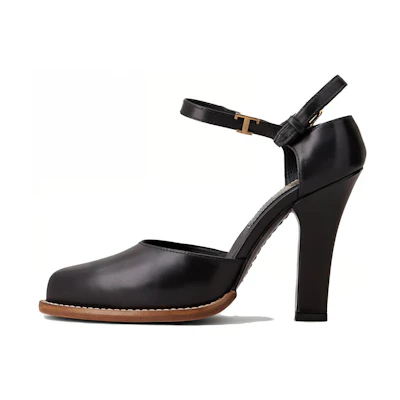 (W) TOD'S D'Orsay 'Black Buckle'