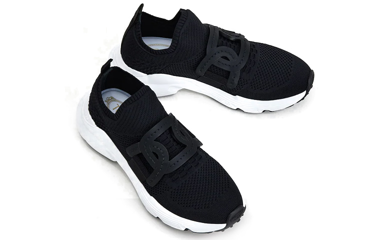 (W) TOD'S Fabric Sneaker 'Black' 圖 4