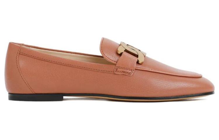 (W) TOD'S Fashion Round-Toe Loafer 'Brown' 圖 2