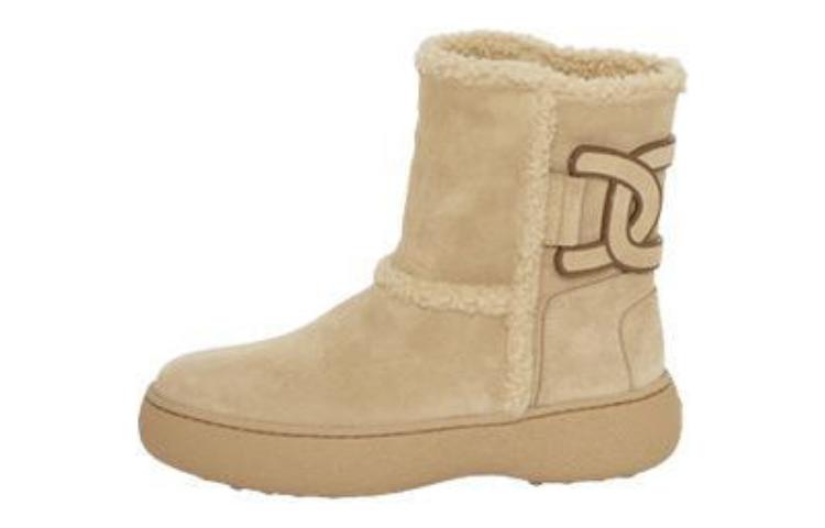 (W) TOD'S Fashion Trendy Ankle Boots 'Beige'