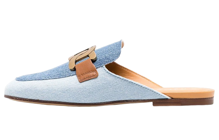 (Women) TOD'S Flat Sandals 'Blue Chain-Link' XXW79A0HA90QFZZZEU