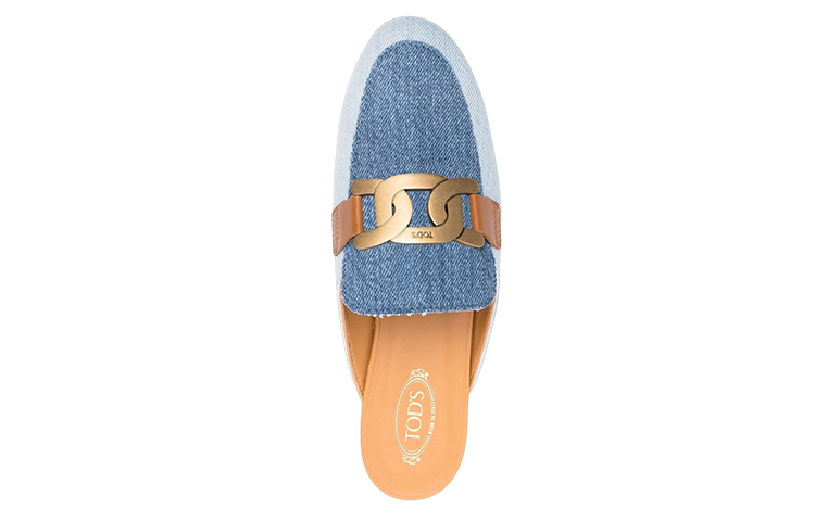 Lookbook (Women) TOD'S Flat Sandals 'Blue Chain-Link' XXW79A0HA90QFZZZEU