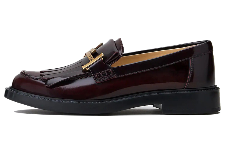 (W) TOD'S Gommino Loafer 'Burgundy Tassel'