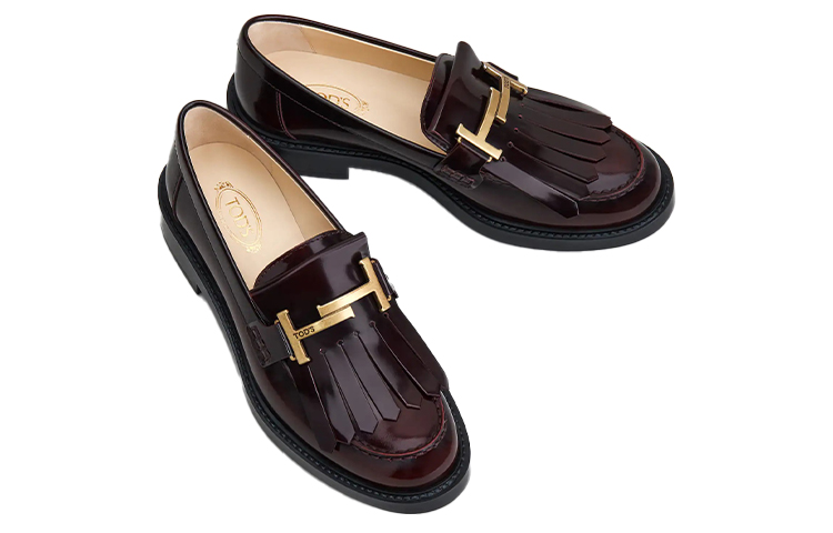 (W) TOD'S Gommino Loafer 'Burgundy Tassel' 圖 3