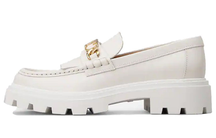 (W) Tod's Gommino Loafer 'White Tassel'