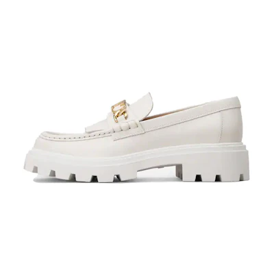 (W) Tod's Gommino Loafer 'White Tassel'