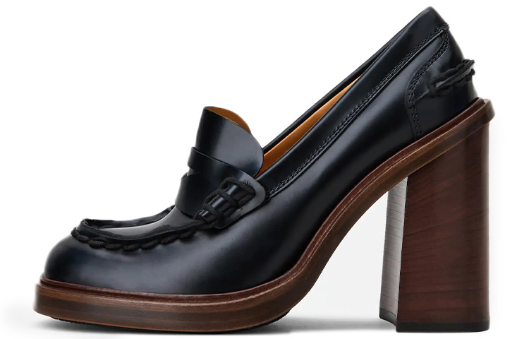 (W) TOD'S Heeled Loafer 'Black'