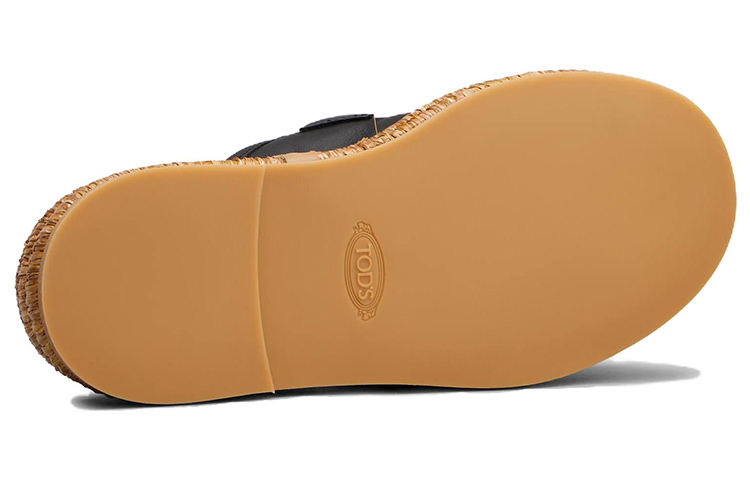 (W) TOD'S KATE 'Black Leather Platform Slides' 圖 4
