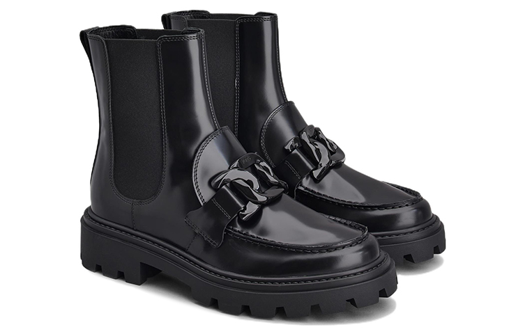 (W) TOD'S Kate Chelsea Boot 'Black Leather' 圖 2