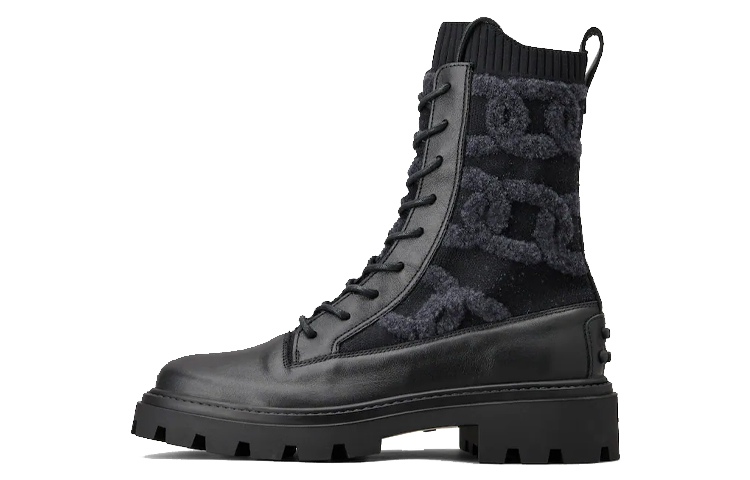 (W) TOD's Kate Leather Ankle Boot 'Black Fashion'