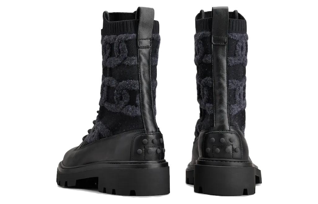 Lookbook (W) Bottes en Cuir TOD''S KATE ''Noires à Lacets'' XXW08J0GB60SNOB999