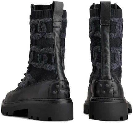 (W) TOD''S KATE Leren Laarzen ''Zwart Veters'' XXW08J0GB60SNOB999 Lookbook (W) TOD''S KATE Leren Laarzen ''Zwart Veters'' XXW08J0GB60SNOB999