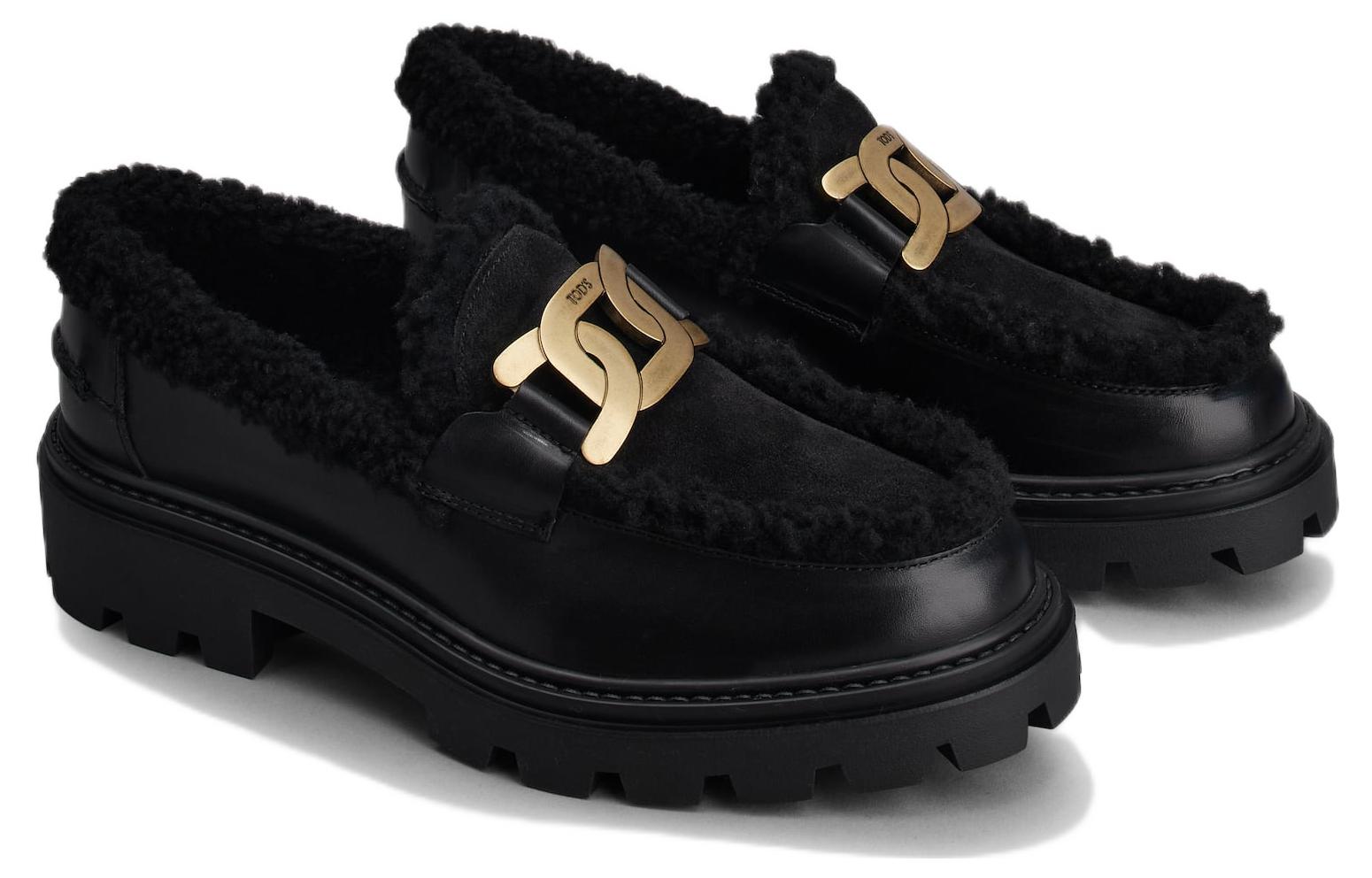 (W) TOD'S KATE Loafer 'Black Chain' 圖 2