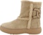 (W) TOD'S Kate Suede Boot Ankle Slip-On Hujung Bulat 'Beige' XXW09J0HQ60I0X590A
