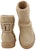 (W) TOD'S Kate Suede Boot Ankle Slip-On Hujung Bulat 'Beige' XXW09J0HQ60I0X590A