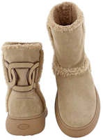Lookbook (W) TOD'S Kate Suede Slip-On Boots 'Beige' Ankle Bundar XXW09J0HQ60I0X590A