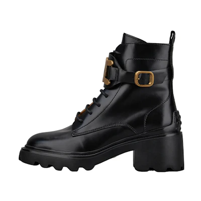 (W) TOD'S Lace-Up Ankle Boots 'Black'