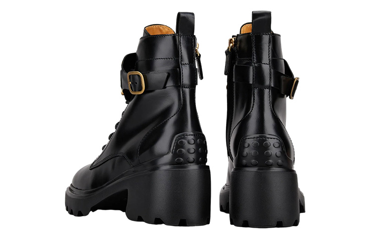 (W) TOD'S Lace-Up Ankle Boots 'Black' 圖 3