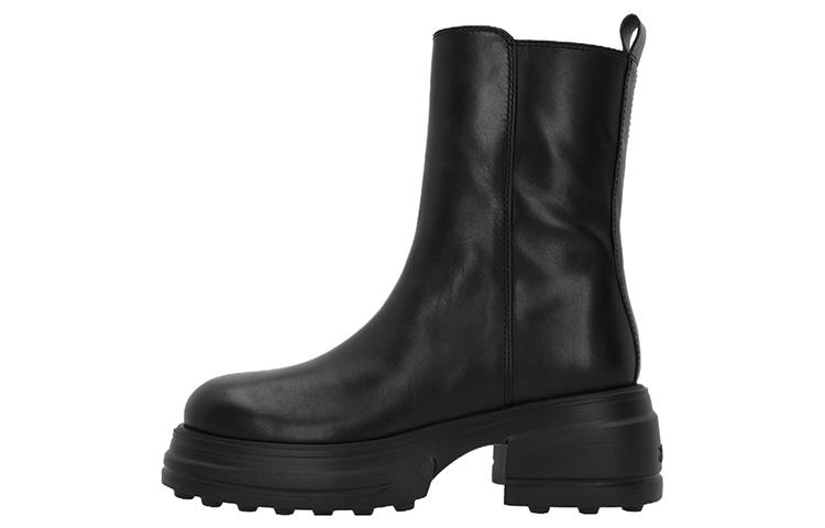 (W) TOD'S Leather Ankle Boot 'Black Fashion'