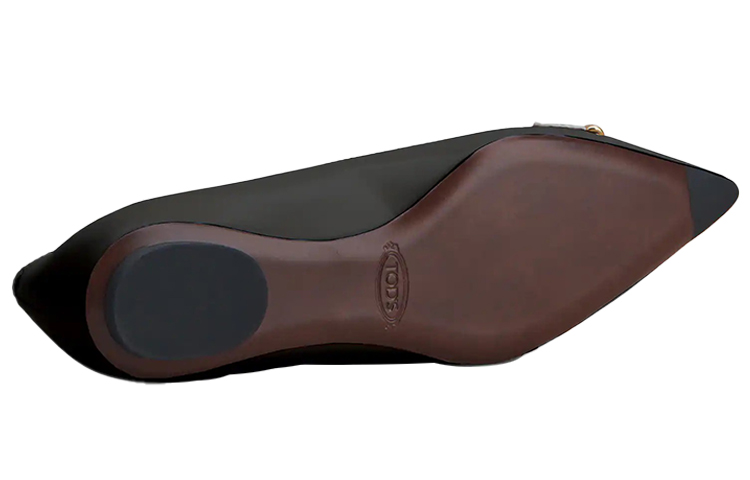 Shop (W) TOD''S Leren Ballerina Flats ''Zwart'' XXW10K0FJ20BSSB999
