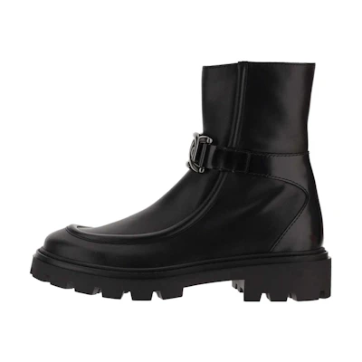 (W) TOD'S Leather Bootie 'Fashion Black'