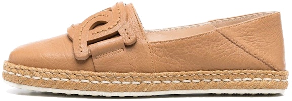 (Women) TOD'S Leather Chain 'Camel Espadrille Flats' XXW66B0EM80RNLC811 (Women) TOD'S Leather Chain 'Camel Espadrille Flats' XXW66B0EM80RNLC811