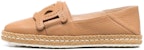 (W) TODS Kulit Rantai 'Camel Espadrille Flats' XXW66B0EM80RNLC811