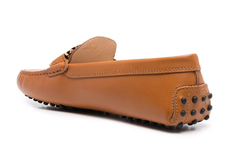 (W) TOD'S Leather Chain Low-Top Loafer 'Light Brown' 圖 3