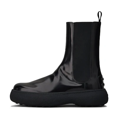 (W) TOD'S Leather Chelsea Boot 'Black Fashion'