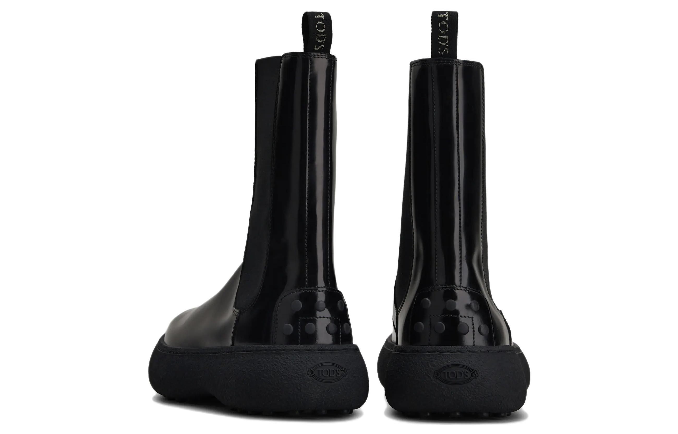 (W) TOD'S Leather Chelsea Boot 'Black Fashion' 圖 3